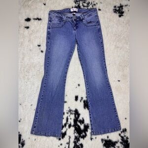 Duck Head Vintage Y2K Light Wash Low Rise Flare Leg Denim Jeans Size 5